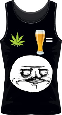 Bezrękawnik weed and beer