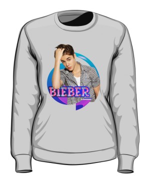Bluza z nadrukiem Justin Bieber