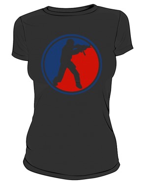 Koszulka damska CS czarna