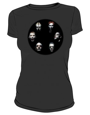 Koszulka czarna damska Rammstein faces