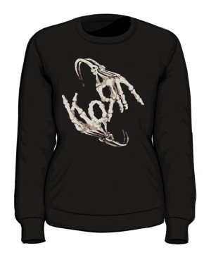 Bluza damska czarna Korn logo