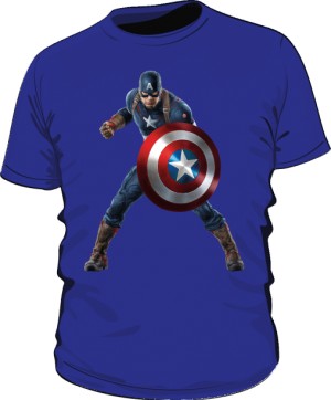 Koszulka niebieska Kapitan Ameryka 3