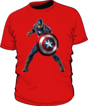 Koszulka czerwona Kapitan Ameryka 3