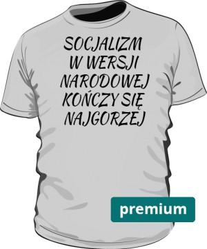 koszulka socjalizm szara