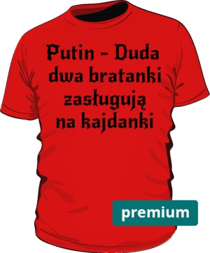 koszulka Putin czerwona premium