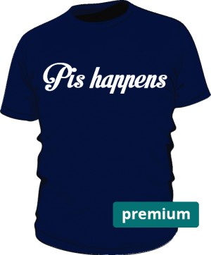 koszulka Pis happens niebieska premium