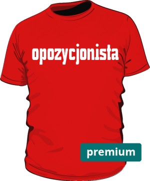 koszulka opozycjonista czerwona 2