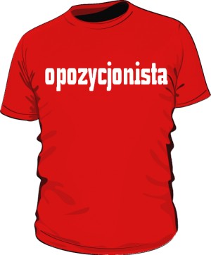 koszulka opozycjonista czerwona