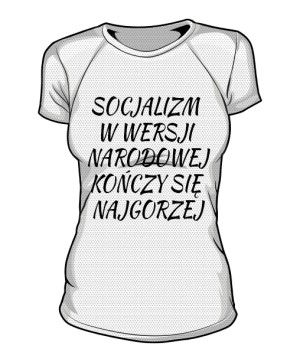 koszulka socjalizm sportowa damska