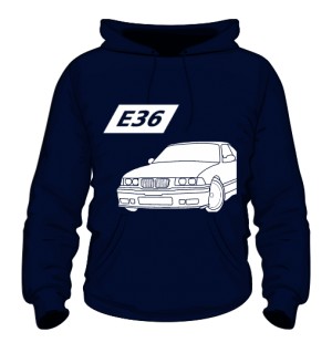 E36 Bluza z kapturem Granatowa