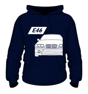 E46 Bluza z Kapturem Granatowa