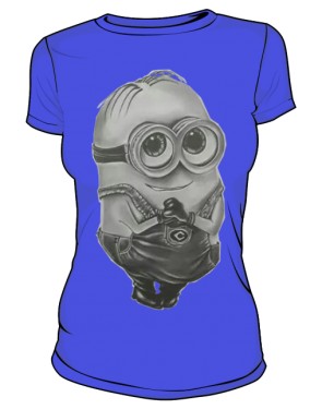 Minion T Shirt Damska Blue