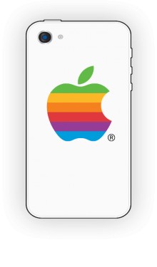Etui białe IPhone 4 4s Apple color