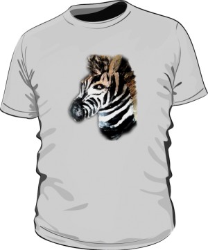 Zebra Szara Tshirt