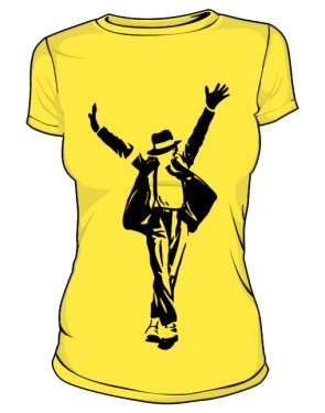 Koszulka Michael Jackson zółta