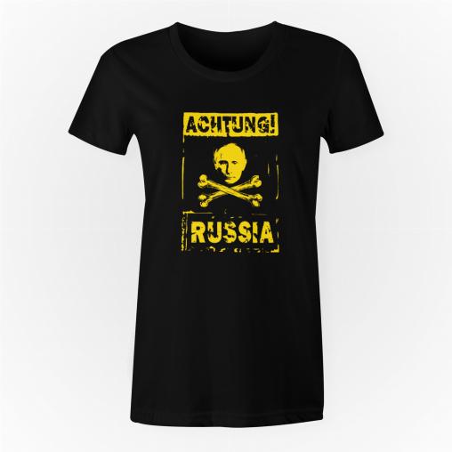 Achtung Russia koszulka damska
