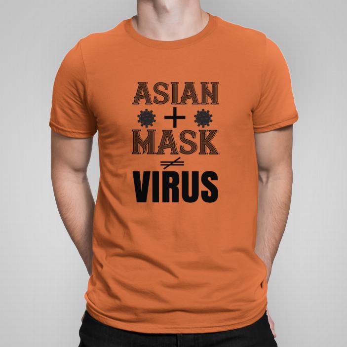 Asian + mask koszulka męska