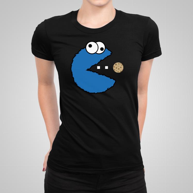 Cookie Monster Pac Man koszulka damska
