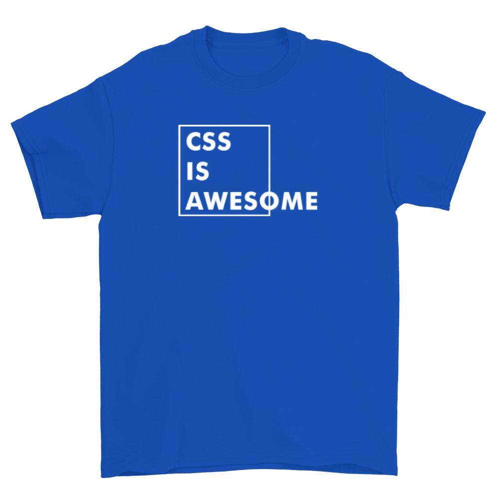 CSS is Awesome koszulka męska kolor niebieski