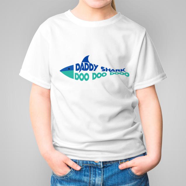 Daddy Shark Doo Doo koszulka dziecięca