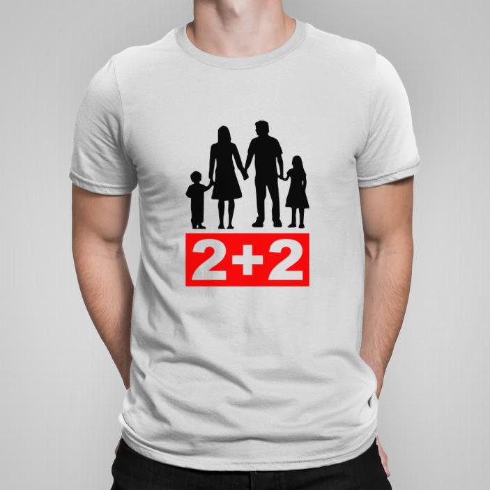 Dla rodziny 2+2 koszulka męska