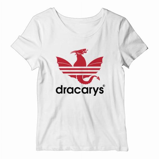 Dracarys Originals Vintage Biała koszulka damska 2.0