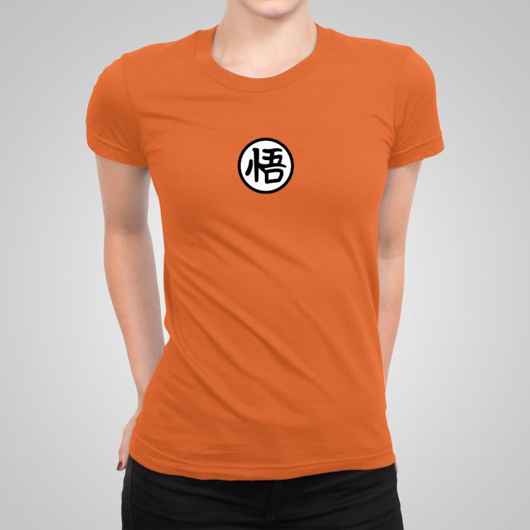 Dragon Ball Kanji pierś koszulka damska