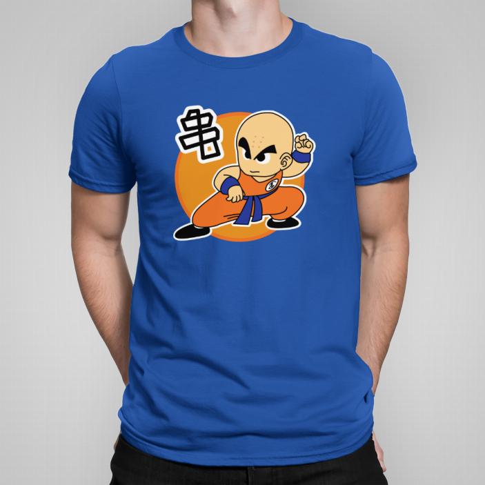 Dragon Ball Krillan koszulka męska kolor niebieski
