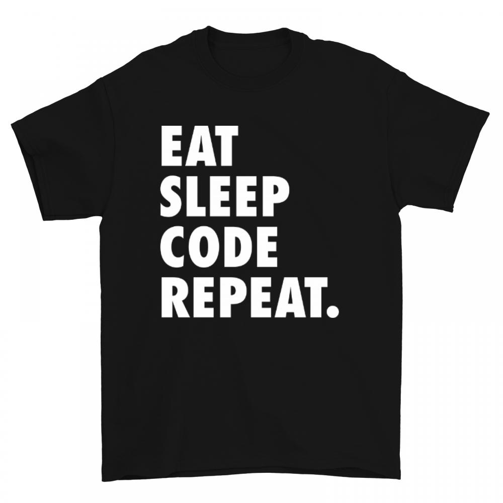 Eat Sleep Code Black koszulka męska
