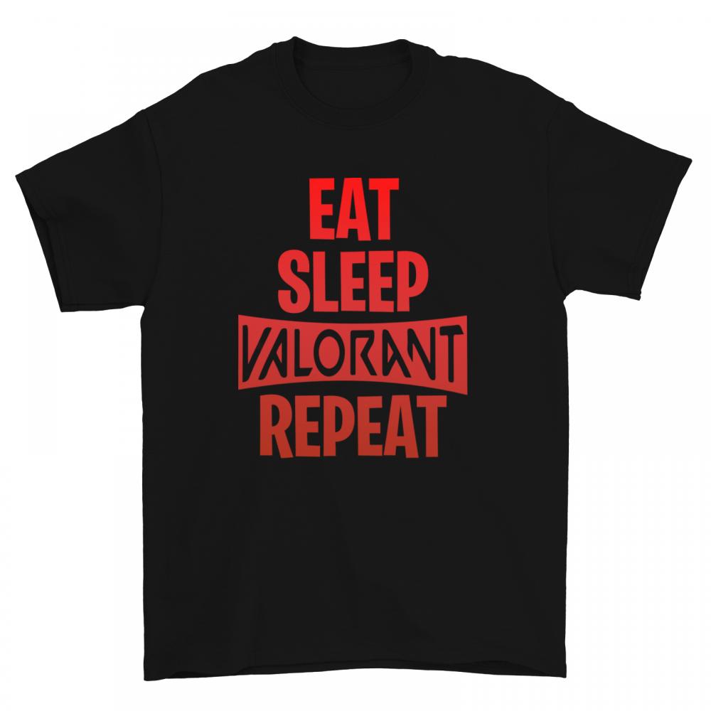 Eat sleep VALORANT reapeat czerwony koszulka męska