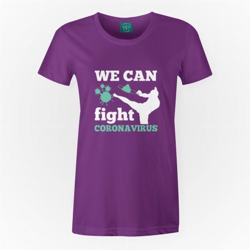 Fight coronavirus koszulka damska