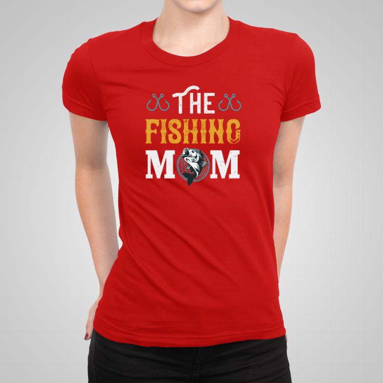 Fishing mom koszulka damska