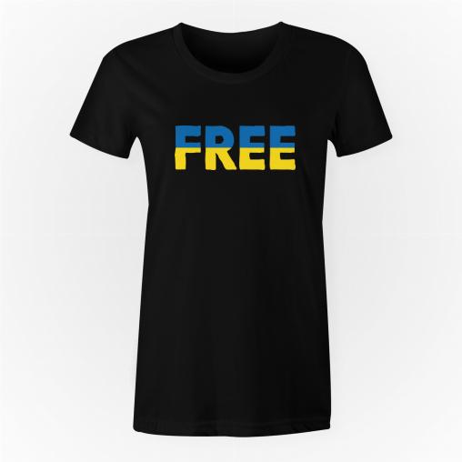Free Ukraina koszulka damska