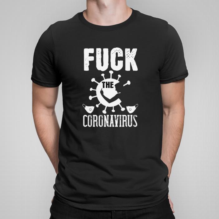 Fuck the CORONAVIRUS koszulka męska