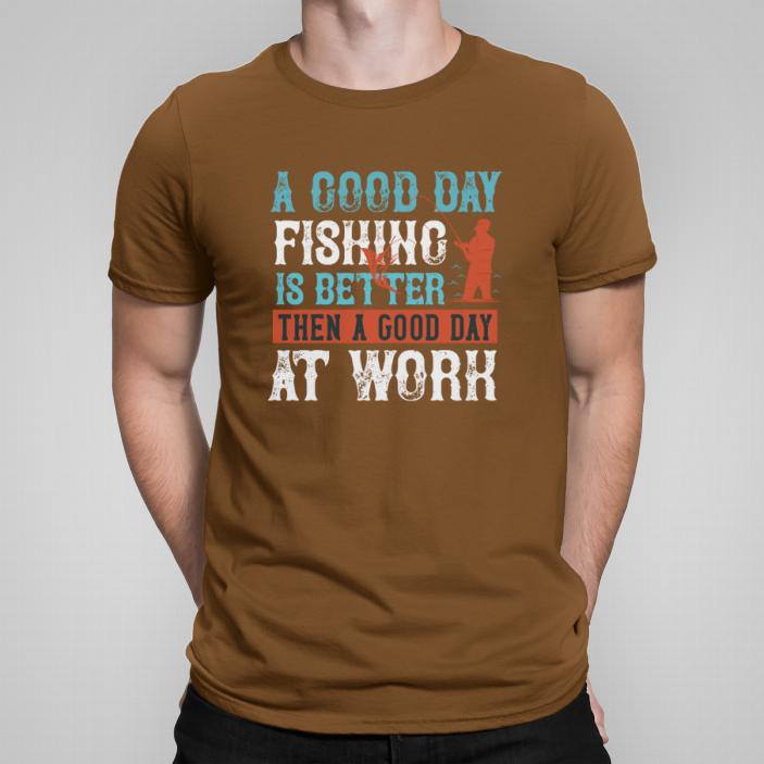 Good day fishing koszulka męska