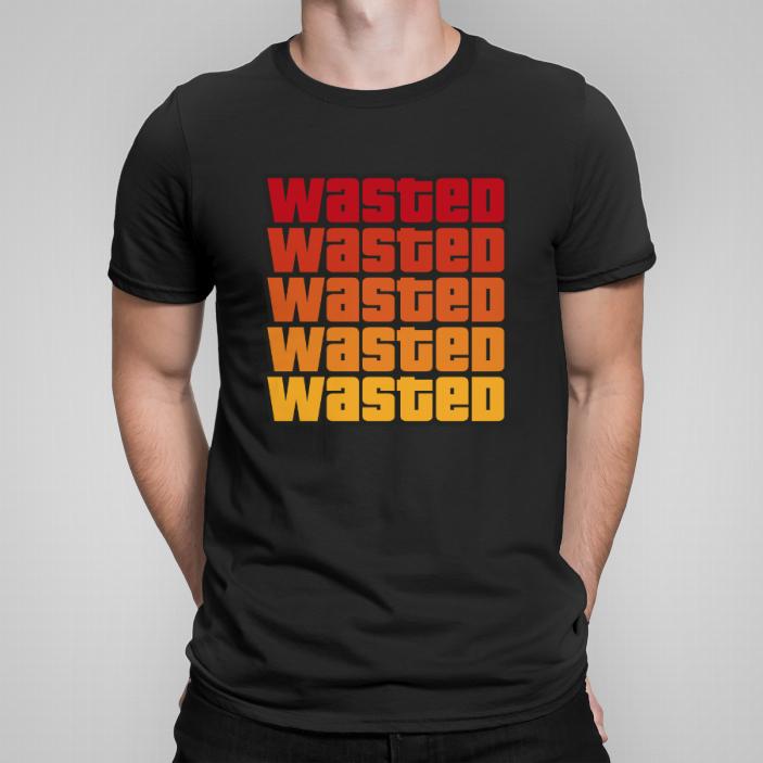 Gta Wasted stack koszulka męska