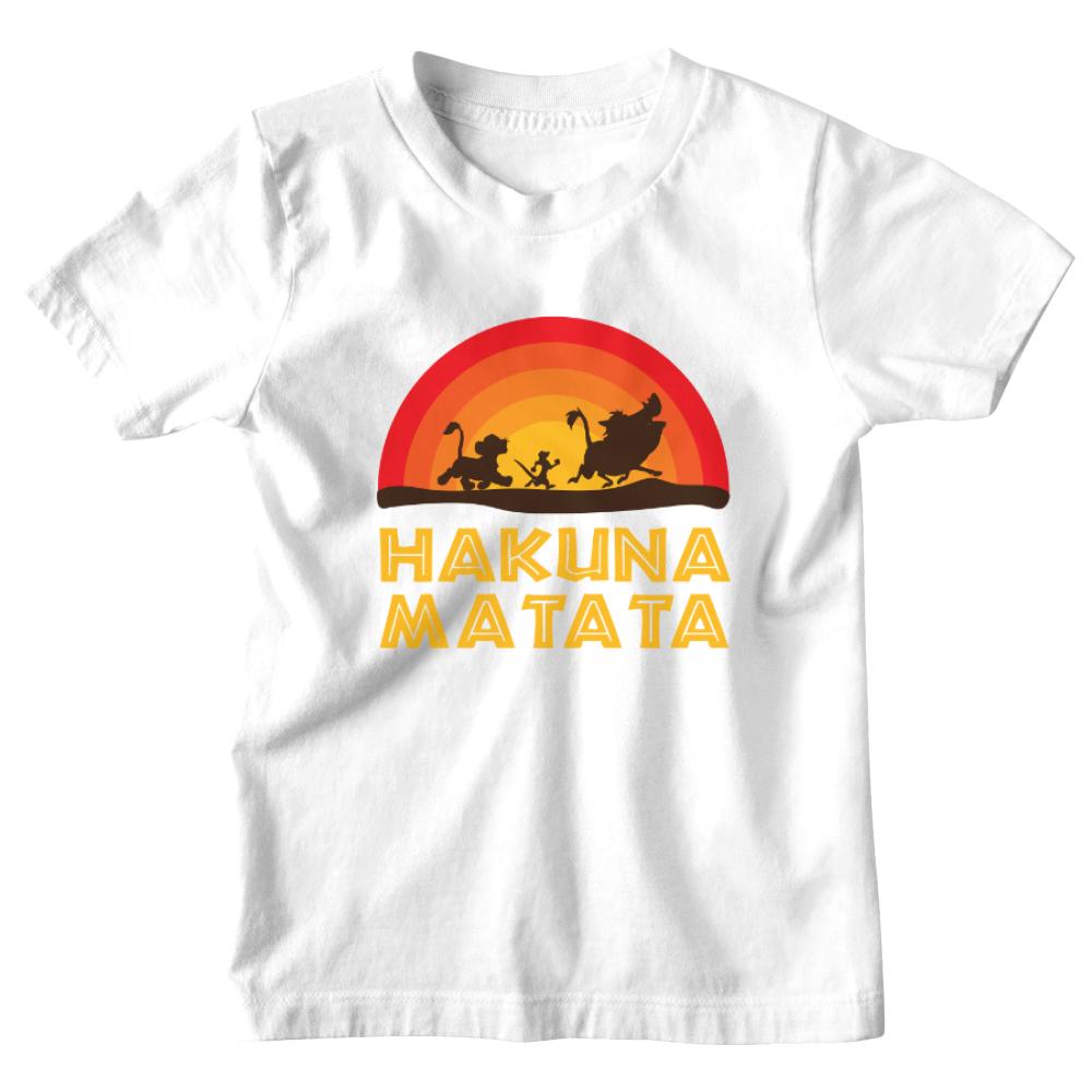 Hakuna Matata koszulka dziecięca kolor biały