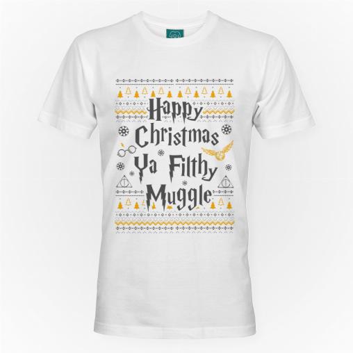 Happy Christmas Muggle koszulka męska