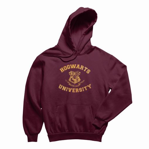 Hogwarts University gold bluza meska kaptur 2.0