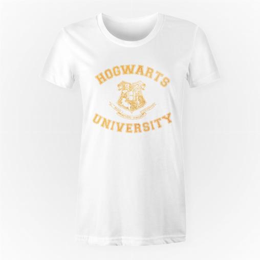 Hogwarts University gold koszulka damska economy