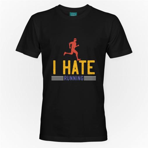 I hate running koszulka męska