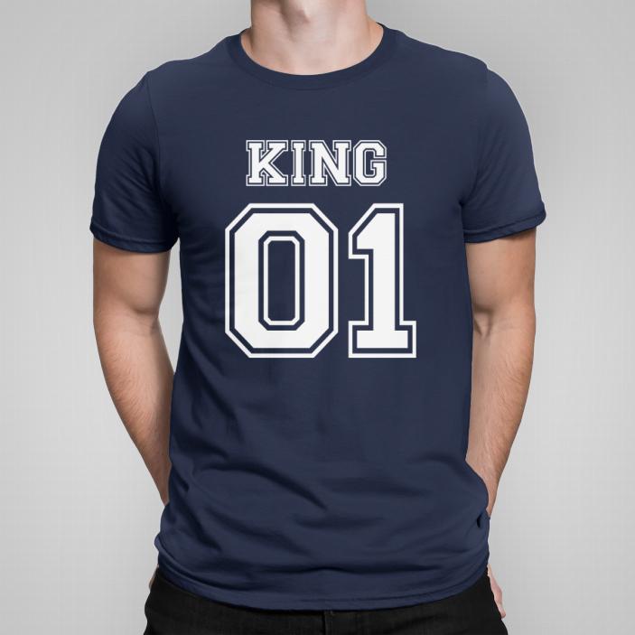 King nr 01 college koszulka męska