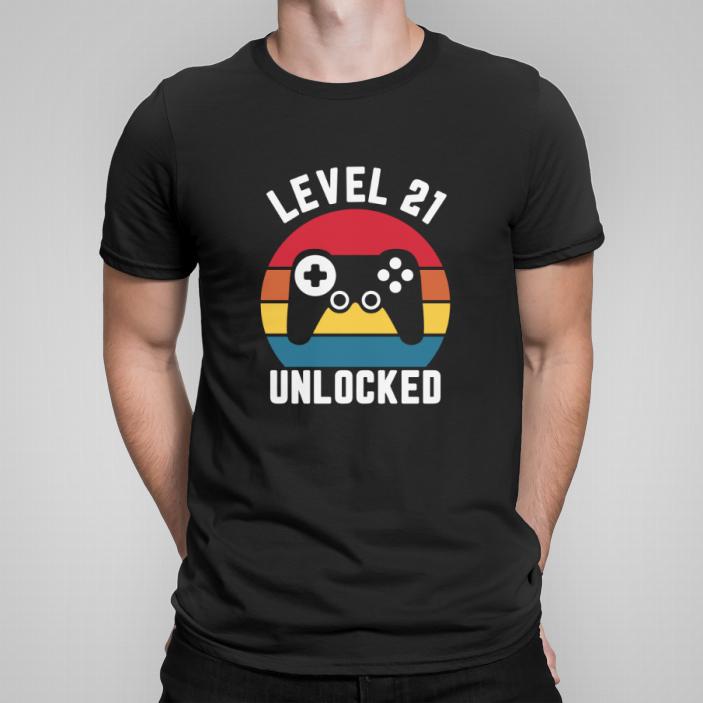 Level 21 unlocked koszulka męska