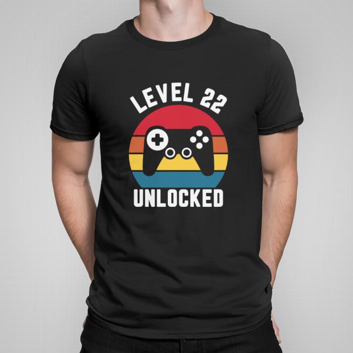 Level 22 unlocked koszulka męska