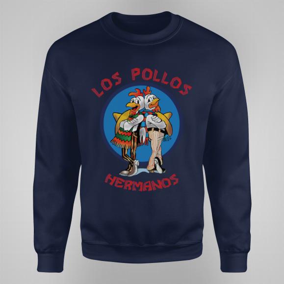 Los Pollos Hermanos Breaking Bad series bluza bez kaptura kolor granatowy