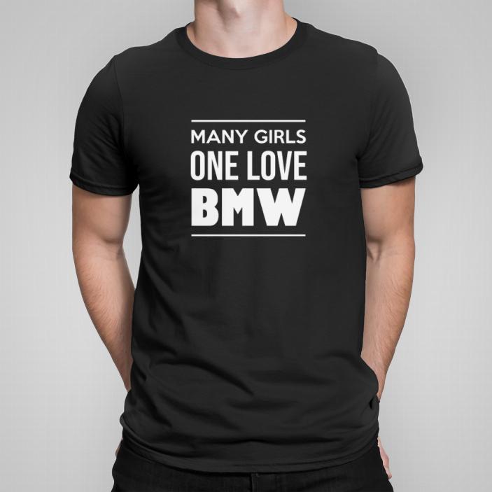 Many girls one love BMW 2 koszulka męska
