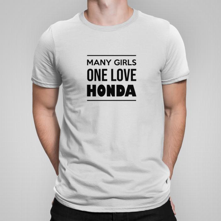 Many girls one love Honda koszulka męska