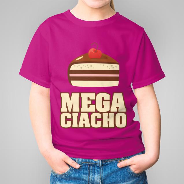 Mega Ciacho koszulka dziecięca kolor fuksja