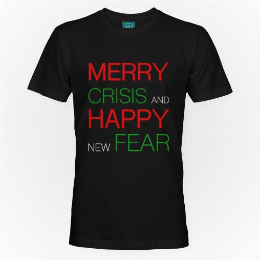 Merry Crisis święta koszulka męska