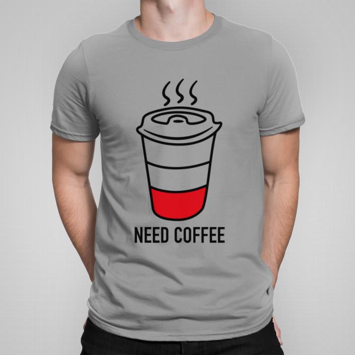 Need coffee koszulka męska